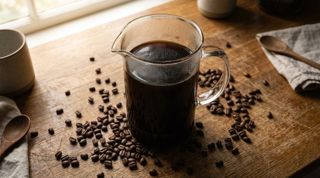 French Press Cold Brew Setup