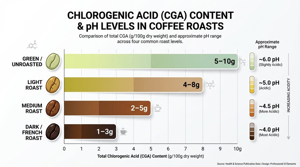 CGA Content vs Roast Level Infographic